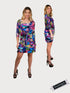 CHACHA Ruffle Knee length PRINTED Dress - D2760